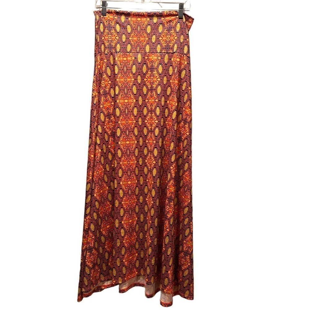LulaRoe Maxi Long Skirt or Strapless Dress Extra Fancy Added Glow Texture S 6-8 - Picture 10 of 14